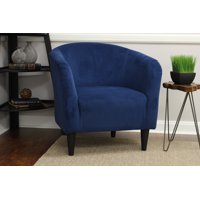 Mainstays Microfiber Tub Accent Chair, Blue