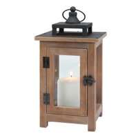 Better Homes & Gardens Medium Decorative Wood and Metal Lantern Candle Holder