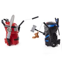 Ninja Bots 2-Pack, Hilarious Battling Robots (Red/Black) with 6 Weapons and Over 100 Sounds and Movements