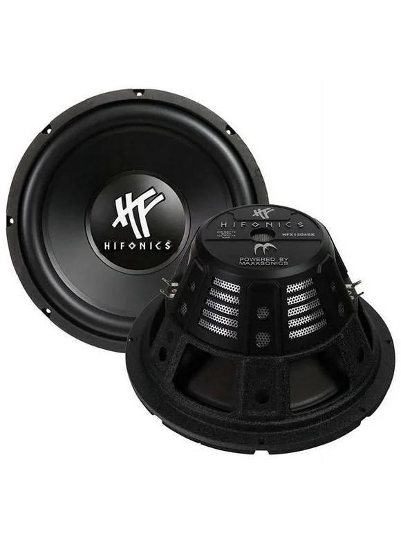 Hifonics  12 in. Dual 4 Ohm 800W Dual Voice Coil Subwoofer, Black