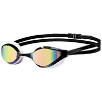 Arena Python Swim Goggles for Men and Women, Copper-White, Mirror Lens