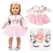 American Girl Doll Unicorn Clothes Outfit Pajamas 18 Inch Unicorn American Girl Doll Clothes and Accessories for 18" American Girls Dolls Clothes , My Life Doll Clothes Baby Journey G