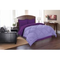 Celine Linen Goose Down Alternative Reversible 2pc Comforter Set-, Twin, Lilac/Purple