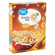 Great Value O's Honey Nut Oat Cereal, 21.6 oz