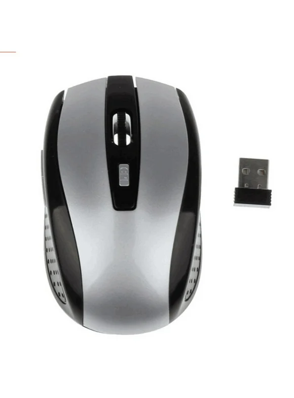 2.4GHz Wireless Cordless Optical Mouse USB Interface PC Laptop New Quality High data smoothing rate Silver