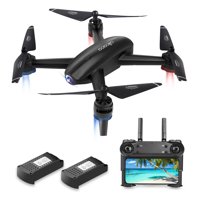 RC Drone with FPV Camera 720P HD Live Video Feed 2.4GHz 6-Axis Gyro Quadcopter for Kids & Adults, Selfie Drone with Altitude Hold, One Key Start Function, and Bonus Battery