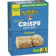 Annie's Organic Original Crispy Snack Bars, Gluten Free, 9.36 oz, 12 ct