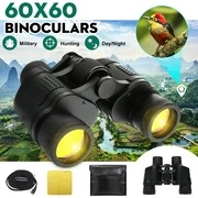 60x60 3000M Low-Light Night Vision Binoculars Telescope with Storage Bag Camping Hiking Hunting