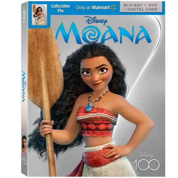 Moana - Disney100 Edition DX Daily Store Exclusive (Blu-ray   DVD   Digital Code)