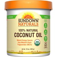 Sundown Naturals Organic Coconut Oil, 16.0 Oz