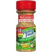 (2 Pack) McCormick Perfect Pinch Garlic & Herb Salt Free Seasoning, 2.75 oz