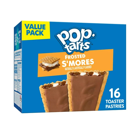 Pop-Tarts Frosted S'mores Breakfast Toaster Pastries, 27 oz, 16 Count