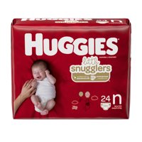 Huggies Little Snugglers Baby Diapers, Size Newborn, 24 Ct, Convenience Pack