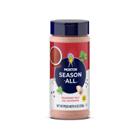 Morton Season-All Seasoned Salt - Blend of Salt and Savory Spices for BBQ, Grilling, and Potatoes, 8 OZ Canister