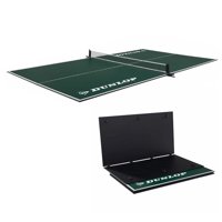Dunlop 12mm 4 Piece Indoor Table Tennis Table Conversion Top, No Assembly Required, Green