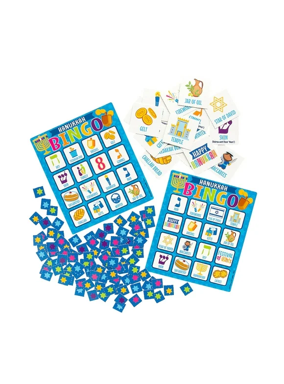 Hanukkah Bingo Game, Toys, Hanukkah, 22 Pieces