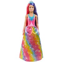 Barbie Dreamtopia Princess Doll (11.5-inch) with Extra-Long Two-Tone Fantasy Hair, Hairbrush, Tiaras and Styling Accessories, Gift for 3 to 7 Year Olds