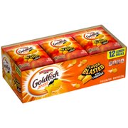 Pepperidge Farm Goldfish Flavor Blasted Xtra Cheddar Crackers, 10.8 oz. Multi-pack Tray, 12-count 0.9 oz. Single-Serve Snack Packs