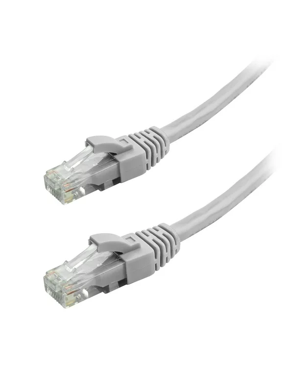 100' FT Feet 100Ft 100 Feet CAT6 CAT 6 RJ45 Ethernet Network LAN Patch Cable Cord For connects Computer to printer, router, switch box PS3 PS4 Xbox 360 Xbox One - Gray New