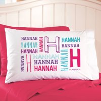Personalized All Me Name Initial Pillowcase