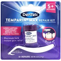 Temparin Max Lost Filling and Loose Cap Repair Kit | One Step Formula | 5+ Repairs | 0.04 Ounces | 1-Pack