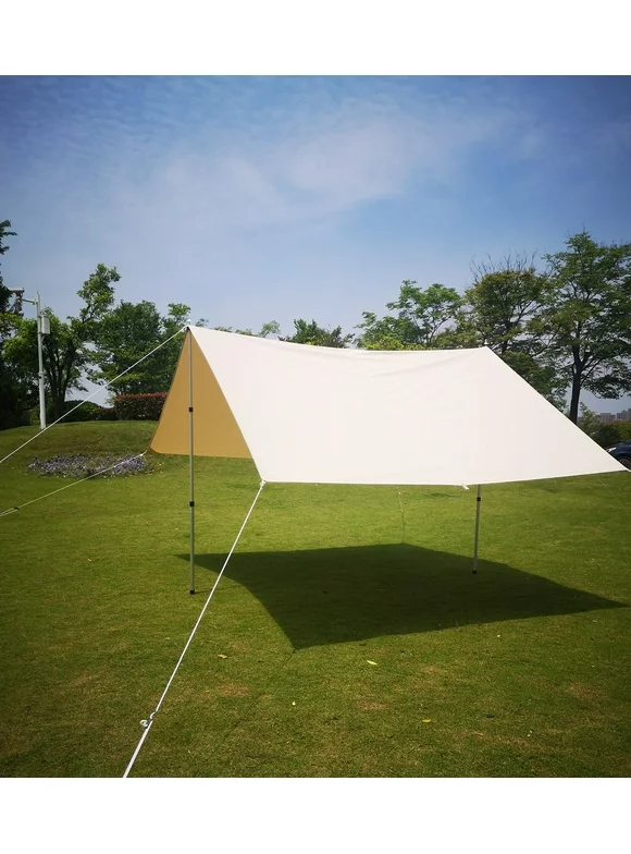 Teepee Tent 4X3M Outdoor Canopy Sunshade Cotton  Canvas Tent Sunscreen Waterproof Camping Yurt Hotel Tent Canopy