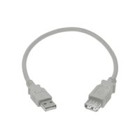 SF Cable 1 foot USB 2.0 A Male to A Female Extension Cable - Off- White