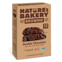 Nature's Bakery Whole Wheat Chocolate Brownie Bars, 10 Twin Packs, 2 Oz each