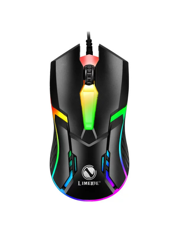 Bowake Wired Backlit Usb Mouse Competitive Gaming Mouse Notebook Office Luminous Mouse