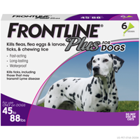 FRONTLINE Plus for Large Dogs (45-88 lbs) Flea and Tick Treatment