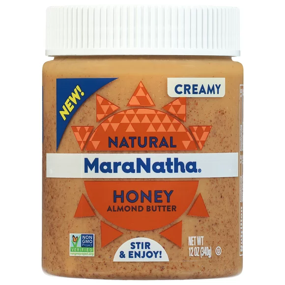 MaraNatha Natural Creamy Honey Roasted Almond Butter Spread, 12 oz