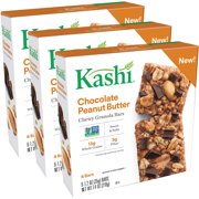 Kashi Chewy Granola Bars, Chocolate Peanut Butter, 1.2 Oz, 6 Ct (Pack of 3)