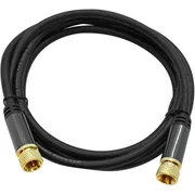 Seismic Audio 6 Foot Digital Audio Video Coaxial Cable - Premium Coax AV Cord F Type Male Pin - SA-DCAVC01-6