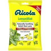 Ricola Herb Throat Drops, Sugar Free, Lemon Mint 45 ea