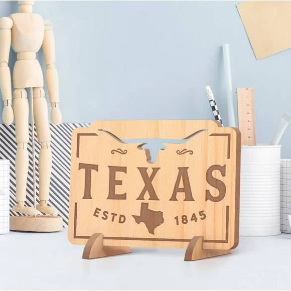 Personalized Texas with ESTD Wooden Gift Card