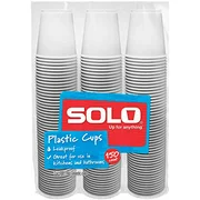 Solo Cup Plastic Bath Refill Cups, White, 3 Ounce, 600 Count