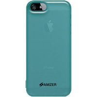Premium Soft Gel TPU Gloss Skin Case  for iPhone 5, iPhone 5S, iPhone SE - Translucent Blue