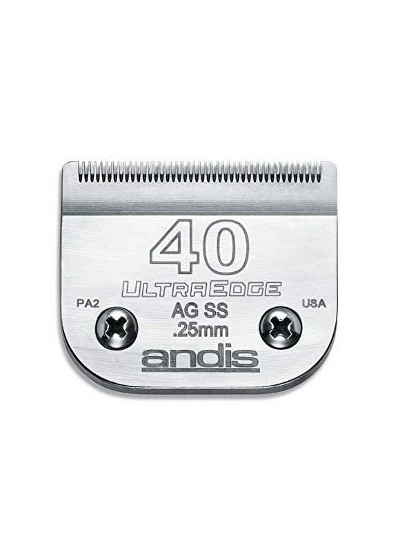 Andis 64084 Carbon-Infused Steel UltraEdge Dog Clipper Blade, Size-40, 1/100-Inch Cut Length