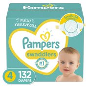 Pampers Swaddlers Diapers, Size 4, 132 Count