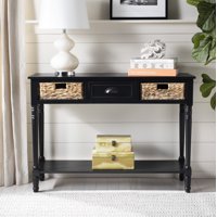 Safavieh Christa Contemporary Console Table Drawer and Two Baskets