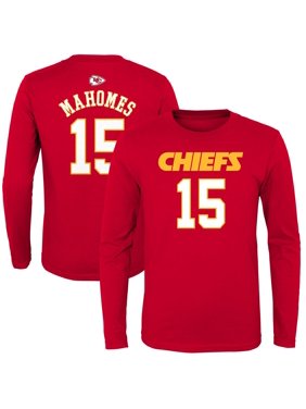 Patrick Mahomes Kansas City Chiefs Youth Mainliner Name & Number Long Sleeve T-Shirt - Red