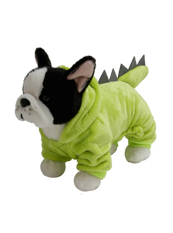 Yesbay Halloween Pets Dog Puppy Hoodie Clothes Dinosaur Party Cosplay Costume,Light Green
