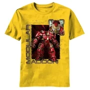 Marvel Avengers Age of Ultron Modular Stamp Juvy Yellow T-Shirt | 4