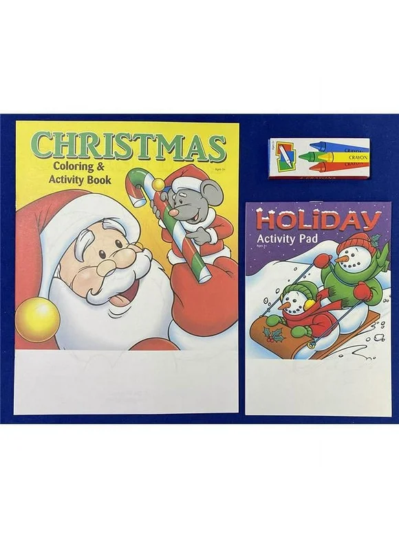 DDI 2351821 Christmas Holiday Coloring Kit 4 Case of 60
