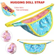 LNKOO Doll Carrier Backpack Baby Doll Sleeping Bag Front/Diagonal Carrier for Sleepover Slumber Party, Fit 10 to 14 Inch Dolls