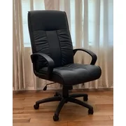 Modern Living High-Back Executive Swivel Office Computer Desk Chair - Black