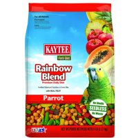Katee Forti-Diet Rainbow Blend Parrot Food, With Real Fruit, 5 lb