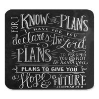 POPCreation Vintage Bible Verse Scripture Quotes Psalms Sayings Art Mouse pads Gaming Mouse Pad 9.84x7.87 inches