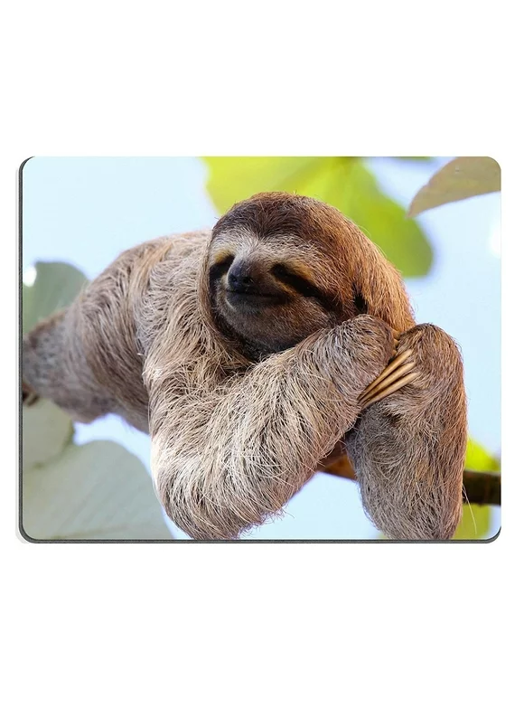 POPCreation Happy Sloth Mouse pads Gaming Mouse Pad 9.84x7.87 inches