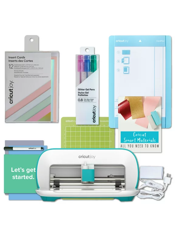 Cricut Joy Machine DIY Card Making Bundle - Sampler Insert Cards, Mat, Gel Pens